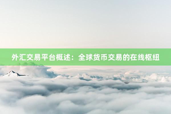 外汇交易平台概述：全球货币交易的在线枢纽