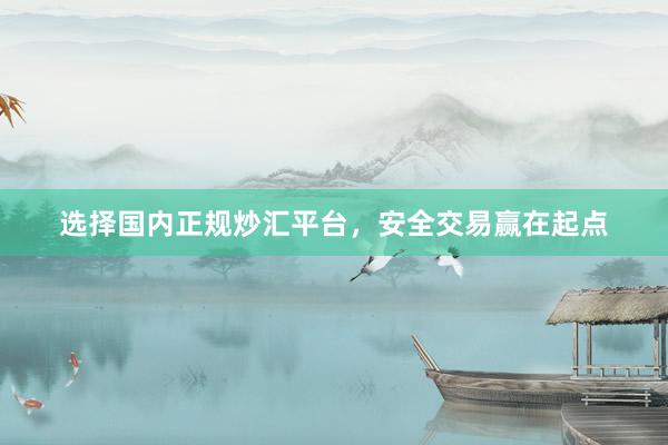选择国内正规炒汇平台，安全交易赢在起点