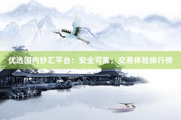优选国内炒汇平台：安全可靠，交易体验排行榜
